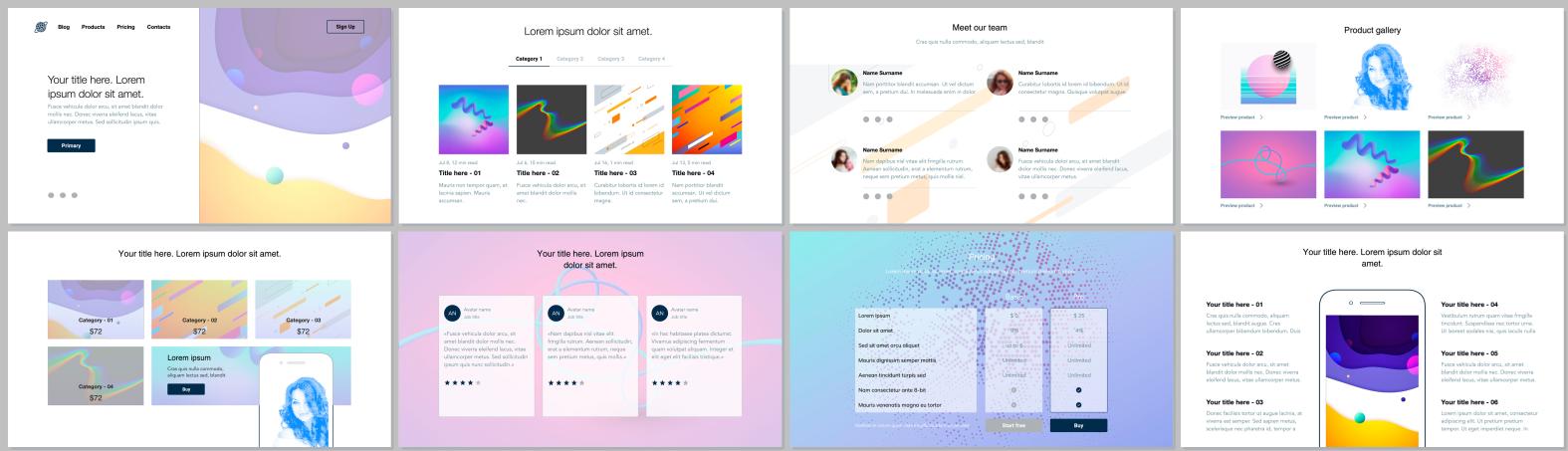 graphic with a variety of mockups of web portfolios