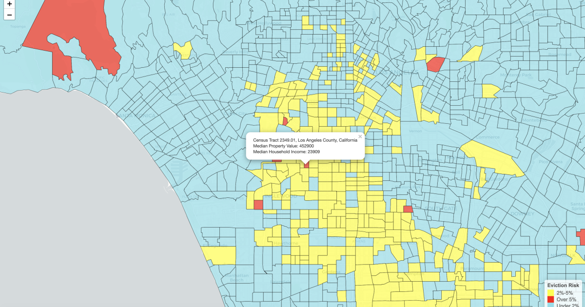 Los Angeles Rent Control Map Project Home: Modeling And Mapping Eviction Rates In California | Uc  Berkeley School Of Information