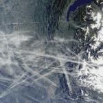 Contrail from Space