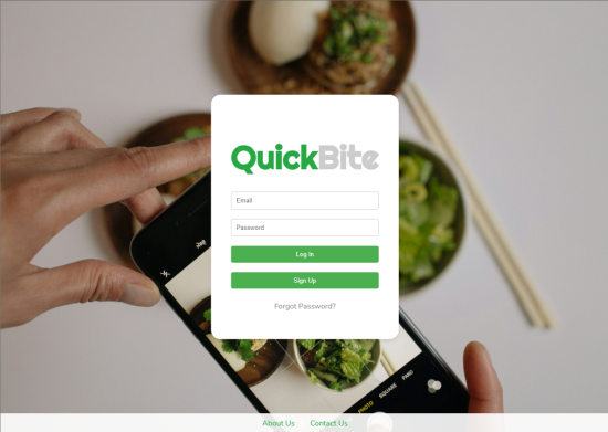 Login on QuickBite