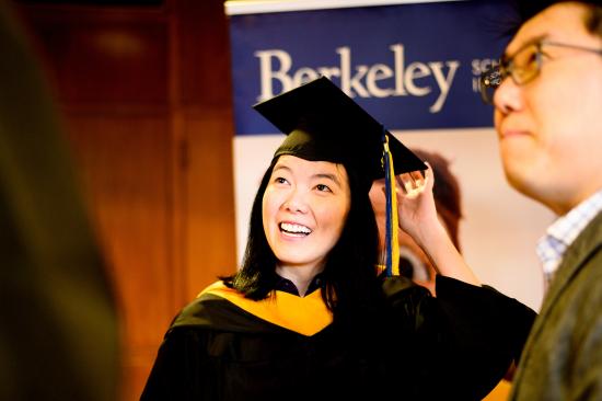 graduating student smiling