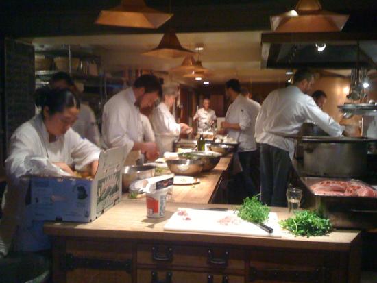 <b>Retailers:</b> The kitchen at Chez Panisse, renowned for using local food