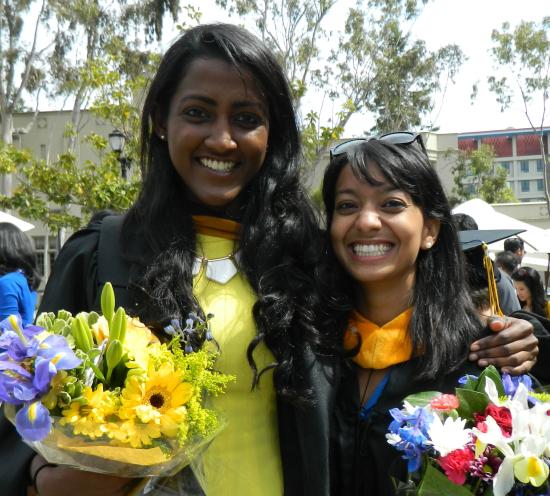 Students with the Most Spirit: Seema Puthyapurayil & Isha Dandavate
