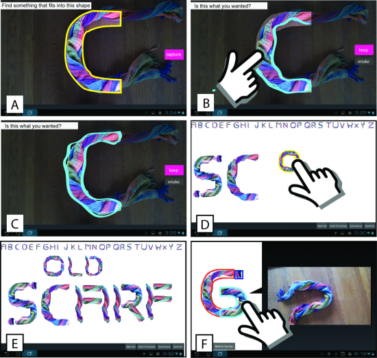 One user created a typeface called "Old Scarf" from photos of colorful scarves.
