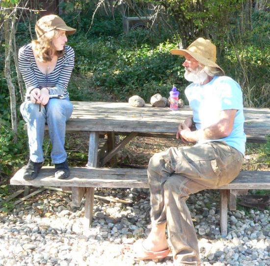 <b>Producers:</b> Shawna Hein interviews a local farmer